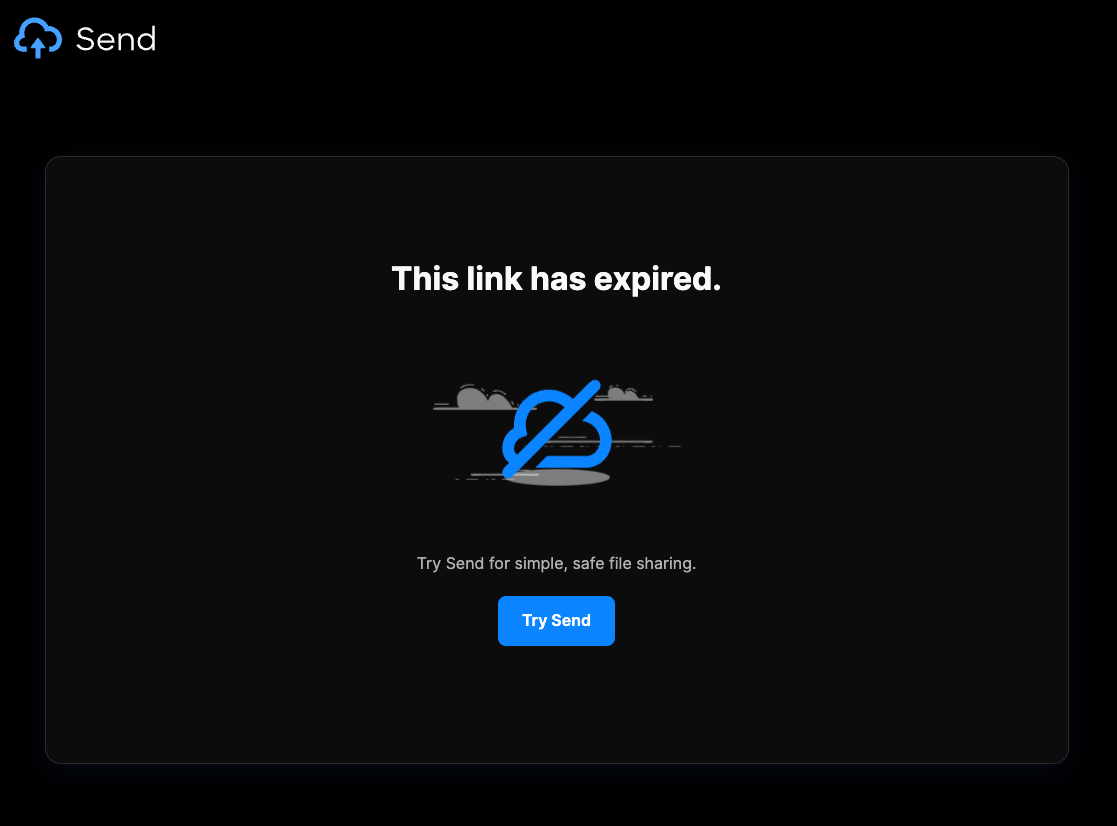 Link expired